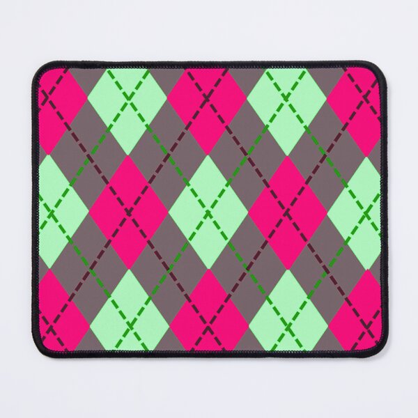 Item preview, Argyle Pattern - Red, Spearmint and Chocolate Brown designed and sold by TotallyRetroArt.