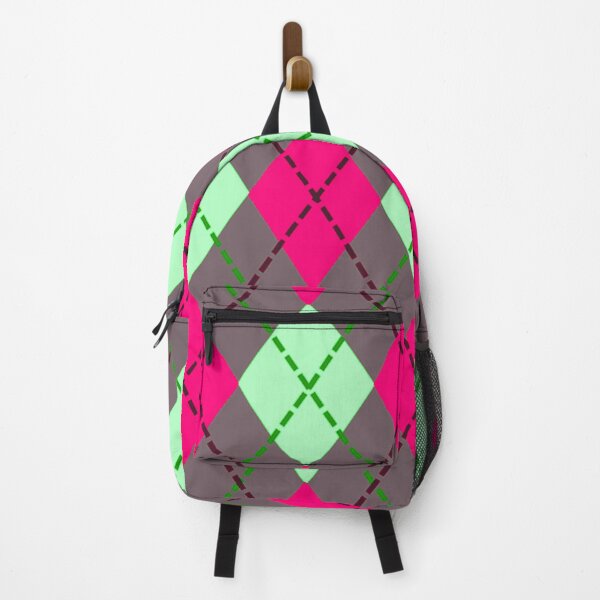 Item preview, Argyle Pattern - Red, Spearmint and Chocolate Brown designed and sold by TotallyRetroArt.