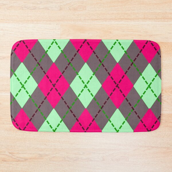 Item preview, Argyle Pattern - Red, Spearmint and Chocolate Brown designed and sold by TotallyRetroArt.