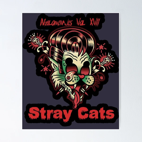 Retro Vintage rock80s Stray cats Retro Vintage rock80s Stray cats