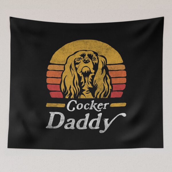 Item preview, Retro Vintage American Cocker Spaniel Daddy designed and sold by More Cute Dogs.