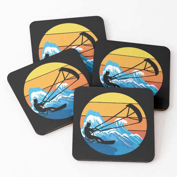 Item preview, Kitesurfing Kiteboarding Kiteboarder Kitesurf Vintage Retro designed and sold by TastefulTees.