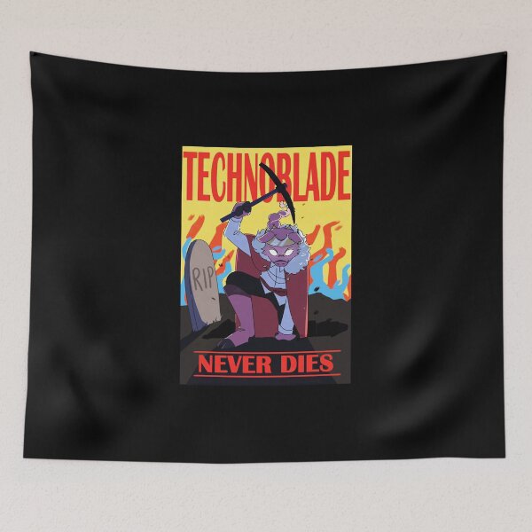 Item preview, technoblade never dies designed and sold by Jamaika-Vuppir.