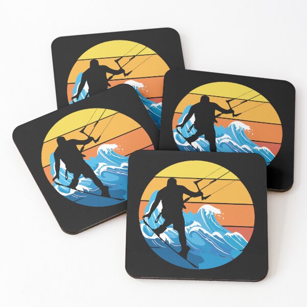 Item preview, Kitesurfing Kiteboarding Kiteboarder Kitesurf Vintage Retro designed and sold by TastefulTees.
