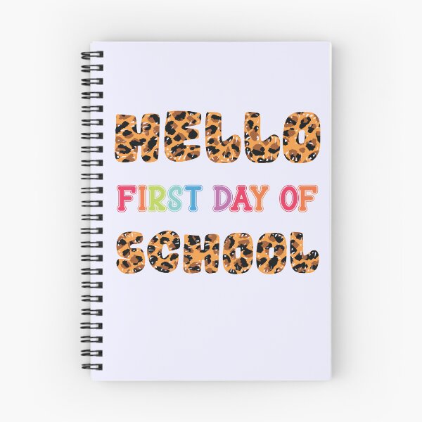 Item preview, Funny Leopard Design Hello First day of school  designed and sold by FLASHOP.