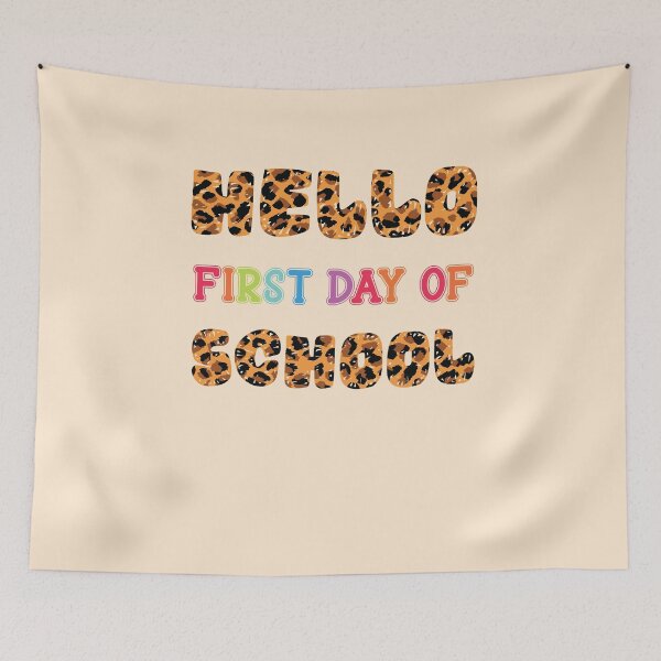 Item preview, Funny Leopard Design Hello First day of school  designed and sold by FLASHOP.