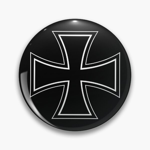Biker Iron Cross Skull Eisernes Kreuz Totenkopf Kreuz Pin Anstecker Anstecknadel 