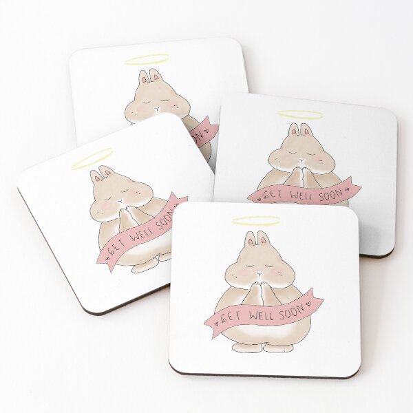 Item preview, Get Well Soon _ Fat Bunny Rabbit _ By Bunniesmee  designed and sold by bunniesmee.