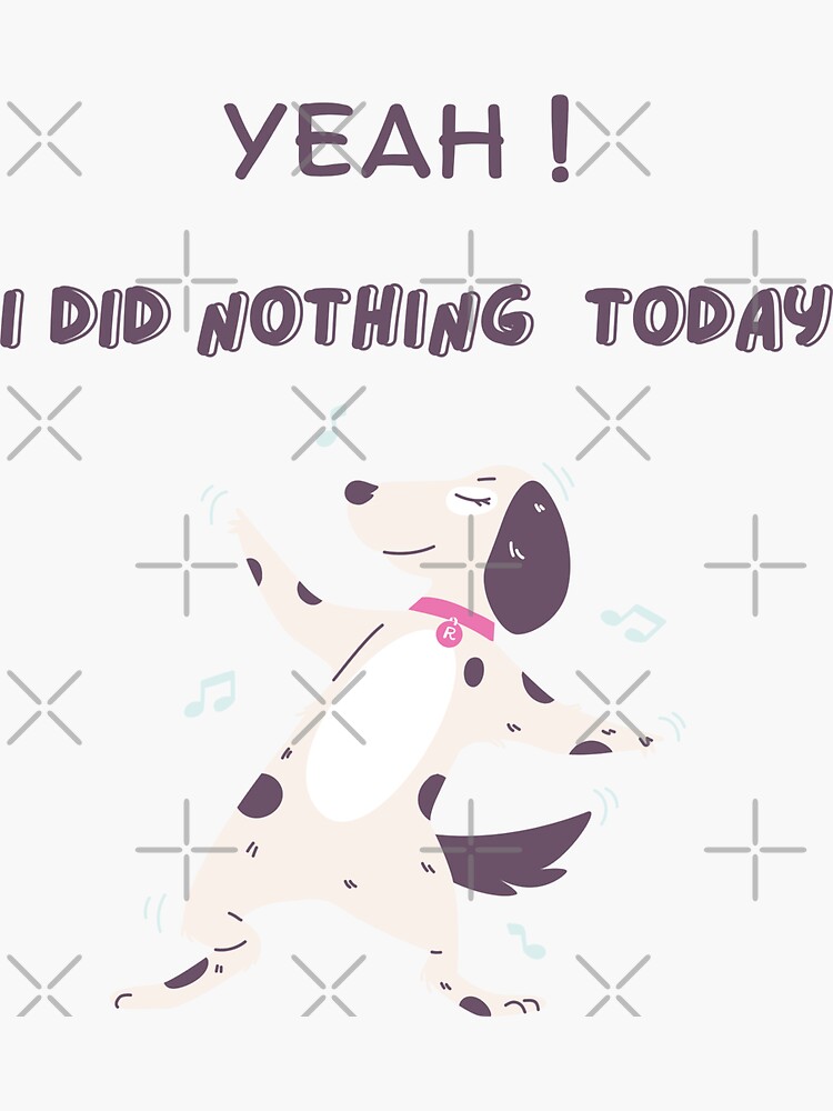 "Cute Dancing Dog" Sticker for Sale by DesiKalakar Redbubble