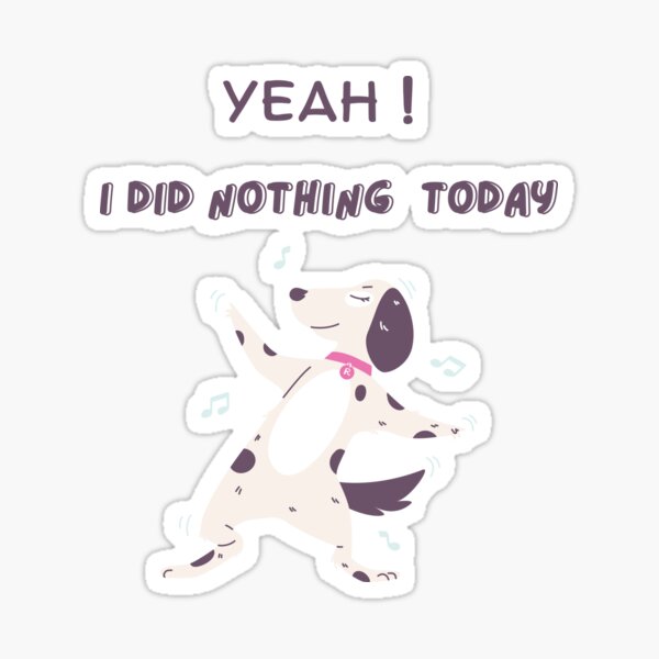 "Cute Dancing Dog" Sticker for Sale by DesiKalakar Redbubble