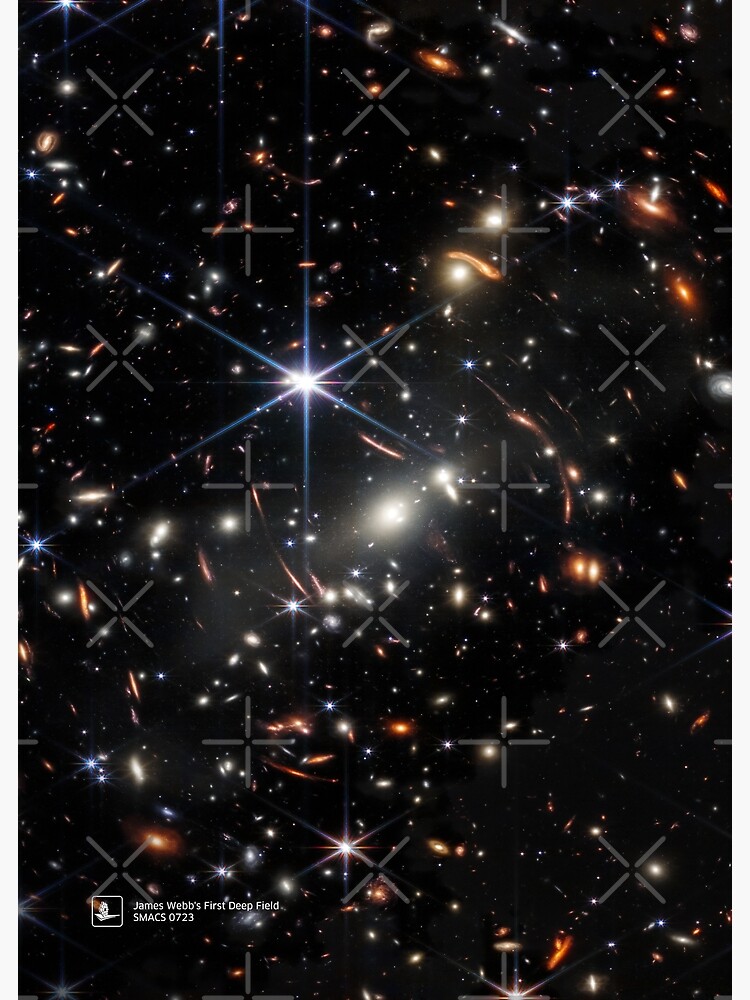 Discover James Webb's First Deep Field (James Webb/JWST) — space poster Canvas
