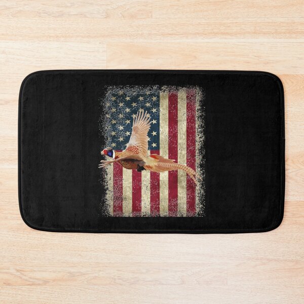 Item preview, Pheasant Hunting, American Flag Ringneck Pheasant Flying Design designed and sold by LifeCrush.