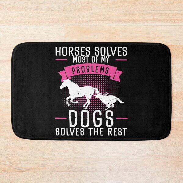 Item preview, Horses Solves Most Of My Problems Dogs Solves The Rest designed and sold by StrongShirts.