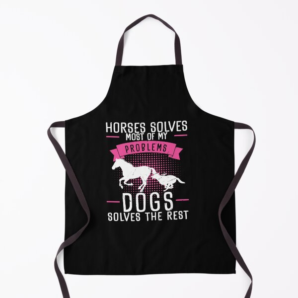 Item preview, Horses Solves Most Of My Problems Dogs Solves The Rest designed and sold by StrongShirts.