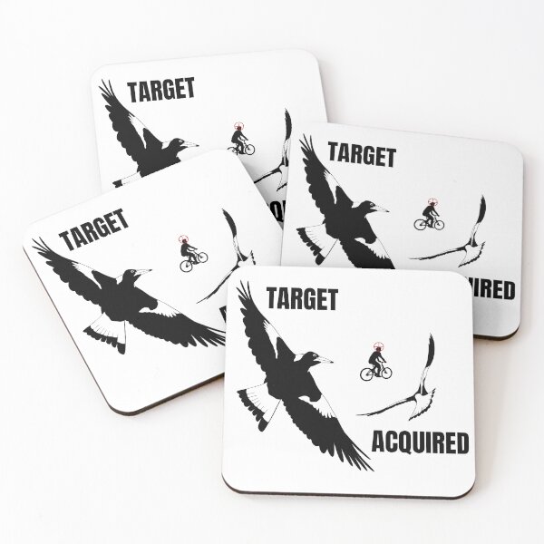 Item preview, Target acquired! Funny swooping season magpies designed and sold by aussiemaggieluv.