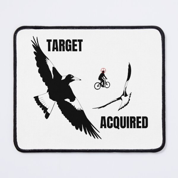 Item preview, Target acquired! Funny swooping season magpies designed and sold by aussiemaggieluv.