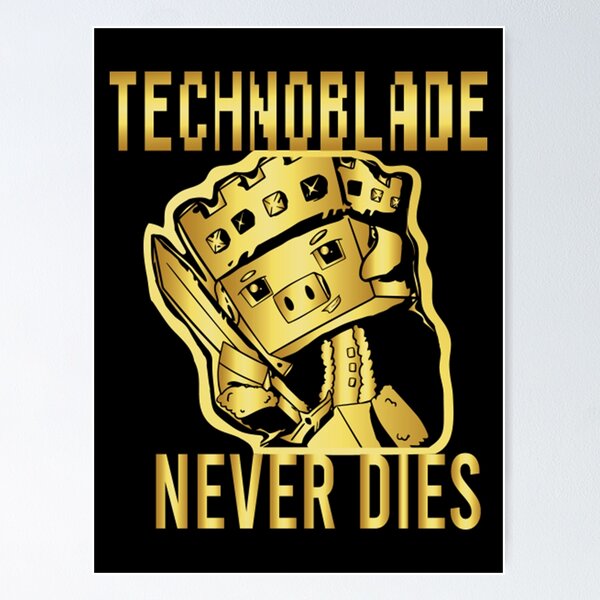 Technoblade Never Dies Golden Pullover Hoodie for Sale by Joanna-Asia