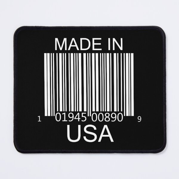 Item preview, Made in USA Barcode in white designed and sold by Mariv19.