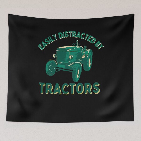 Item preview, Vintage Easily Distracted By Tractors Farmer designed and sold by pixelone.