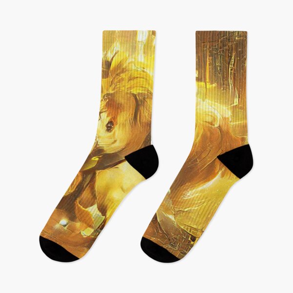Item preview, gold lion fighting designed and sold by kharamoot.