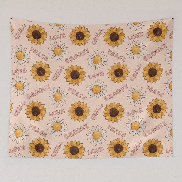 Item preview, Hippie Words and Sunflowers designed and sold by RebeccaFlaherty.