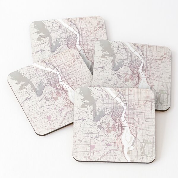 Item preview, Portland Map, Portland City, Portland Oregon designed and sold by TheRedFinch.