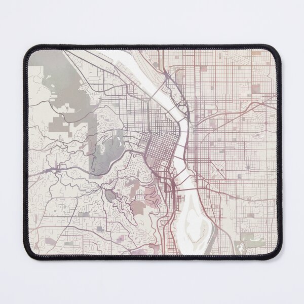 Item preview, Portland Map, Portland City, Portland Oregon designed and sold by TheRedFinch.