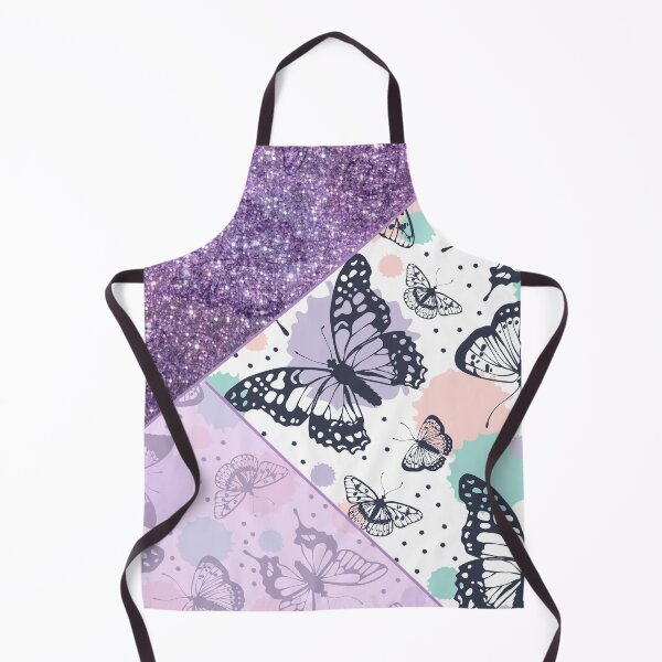 Item preview, purple glitter romantic butterfly pattern designed and sold by Beeroclock.