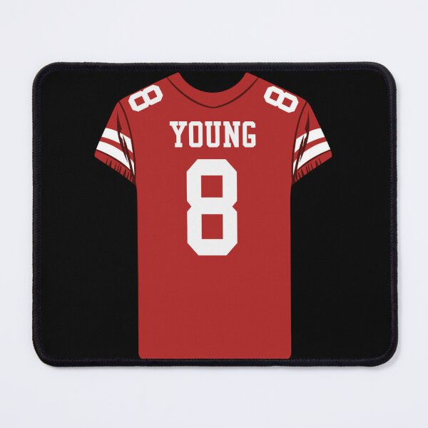 Steve Young 8 Jersey Sticker Essential T-Shirt for Sale by krnnvrstacy