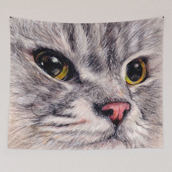 Item preview, British Longhair Cat beautiful face designed and sold by Shirley Li.