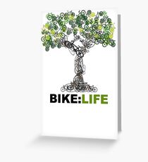BIKE:LIFE tree Greeting Card