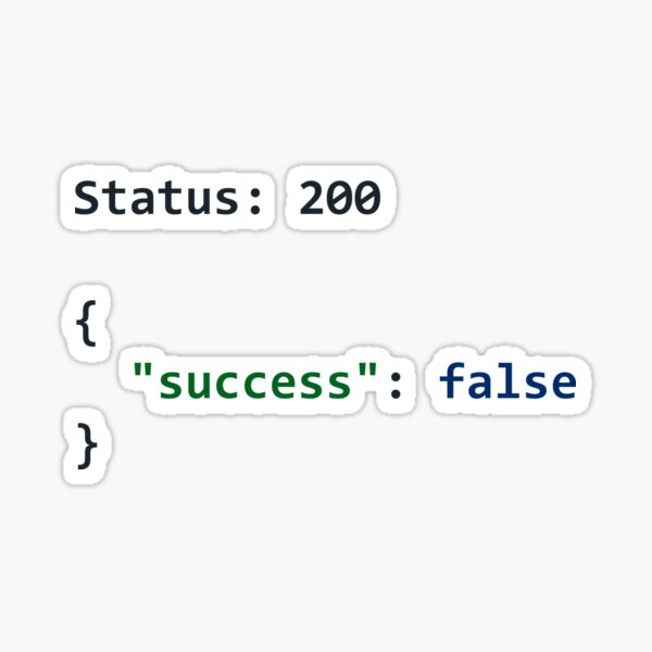 api-call-failed-successfully-sticker-for-sale-by-lazyandnugu-redbubble