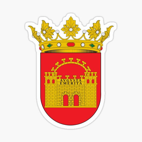 Escudo de Mérida, España Pegatina