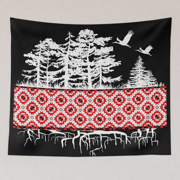 Item preview, My roots . Symbolic traditional pattern. White  designed and sold by Sitenkovamary.