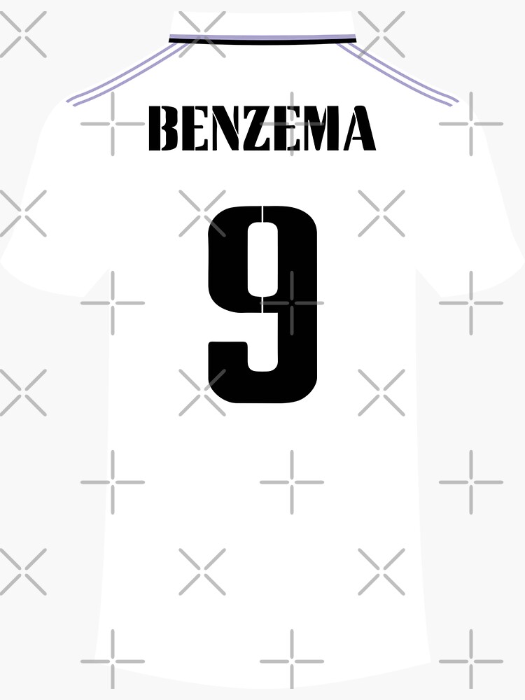 Karim Benzema Signed Real Madrid Shirt - 2022-23, Home, Number 9 - Gift Box