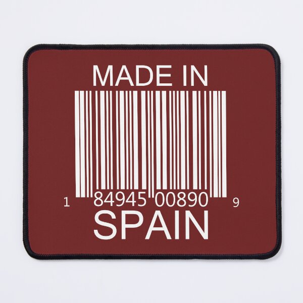 Item preview, Made in Spain Barcode in white designed and sold by Mariv19.