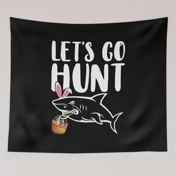 Item preview, Let's Go Hunt Quotes Funny Bunny Easter Egg Hunting designed and sold by haselshirt.