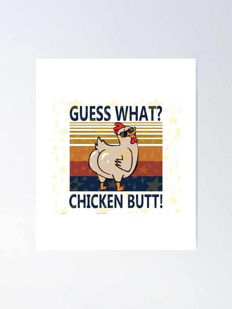  Guess What Chicken Butt Funny Low Profile Thin Mouse