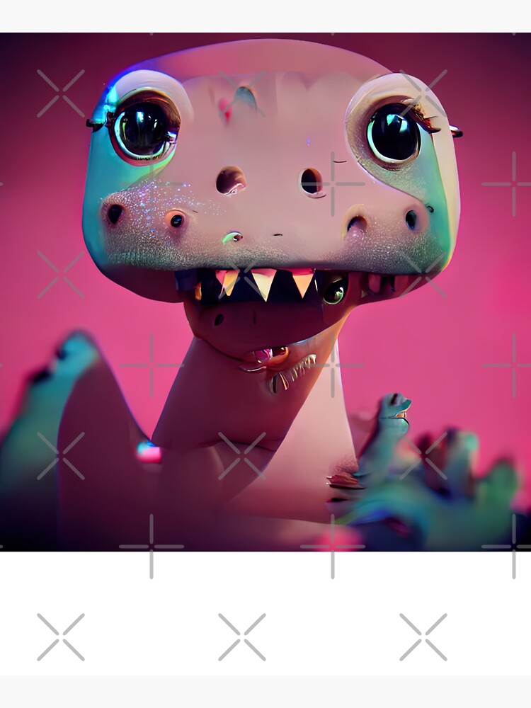 Cute Pastel Dinosaur by AVisionInPink