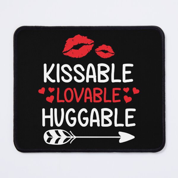 Item preview, Valentine Clothes Gift for Him Her Kissable Lovable Huggable designed and sold by haselshirt.
