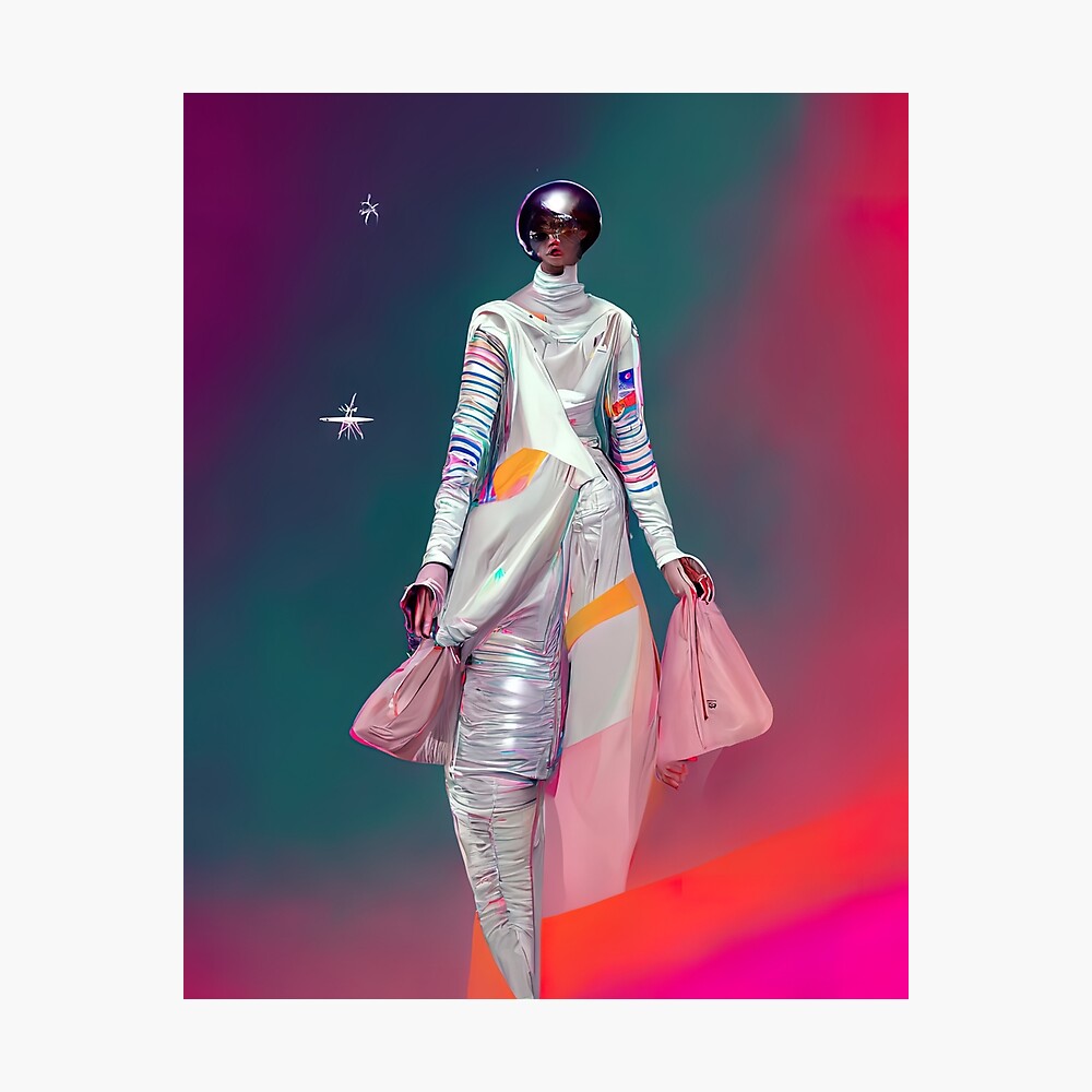 Futuristic Space Age Fashion Concept Poster for Sale by