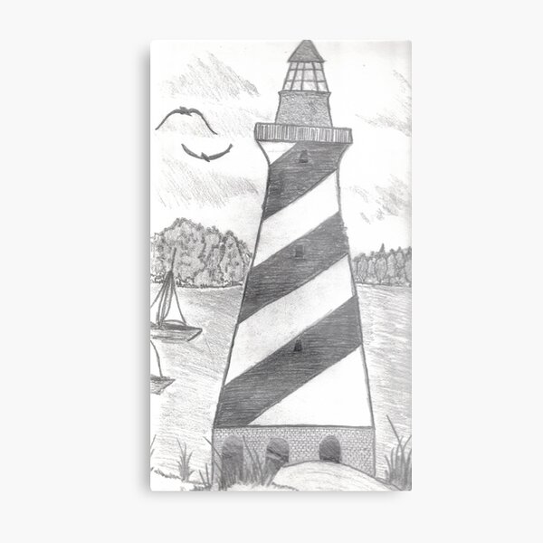HATTERAS LIGHTHOUSE Metal Print
