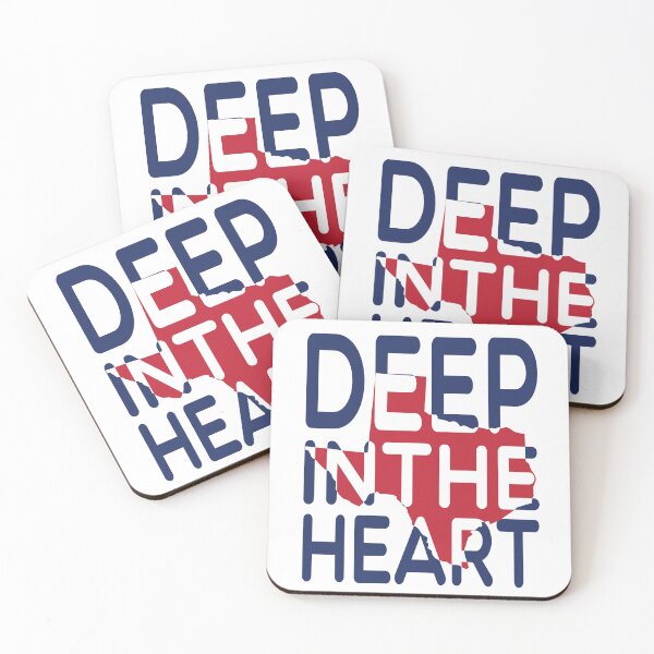 Item preview, Red and Blue State Cutout Deep in the Heart designed and sold by Susan Says.