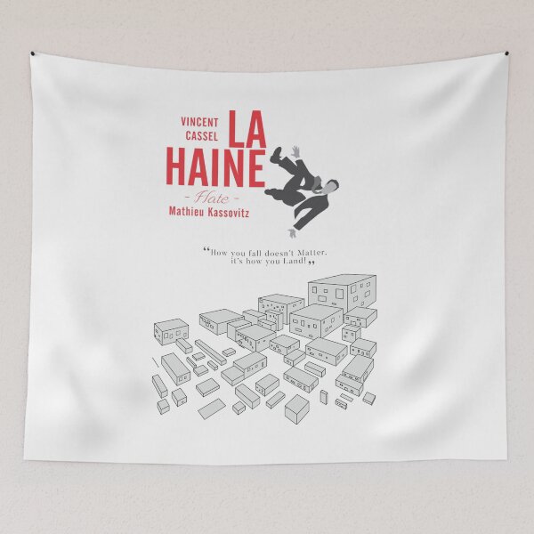 Item preview, La Haine (Hate) Vincent Cassel,  Mathieu Kassovitz, alternative movie , 1995 french film about designed and sold by IndieFoxandMoo.