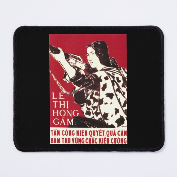 Item preview, Le Thi Hong Gam_ Attack and Kill Enemy Directly Vintage Vietnam War Propaganda   designed and sold by IndieFoxandMoo.