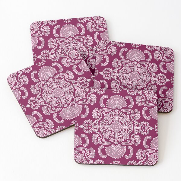 Item preview, Rococo Filigree Motif // Plum designed and sold by The Wellington Boot.