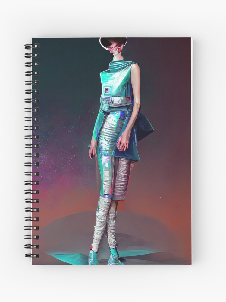 Futuristic Space Age Fashion Concept Spiral Notebook for Sale by  AVisionInPink