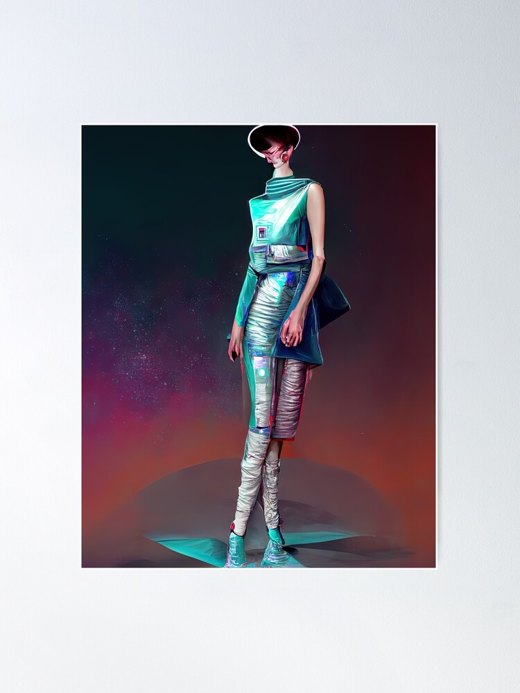 Alternate view of Futuristic Space Age Fashion Concept Poster
