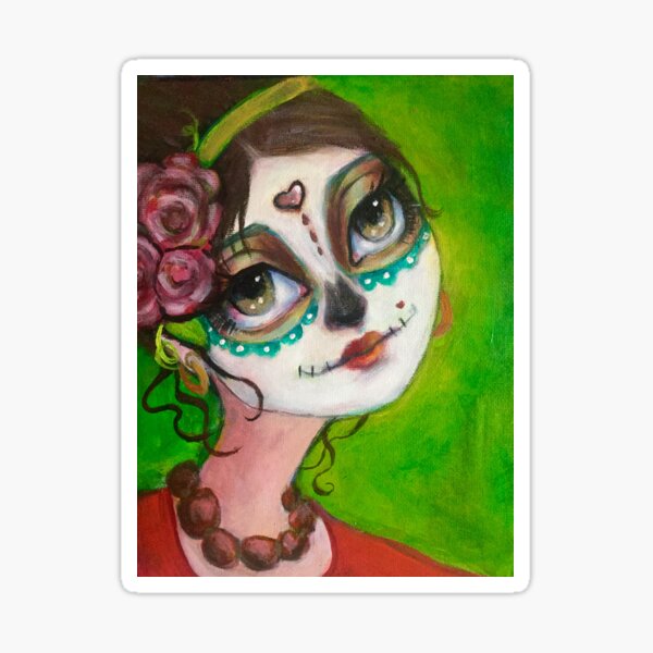Dia de Los muertos beauty Sticker