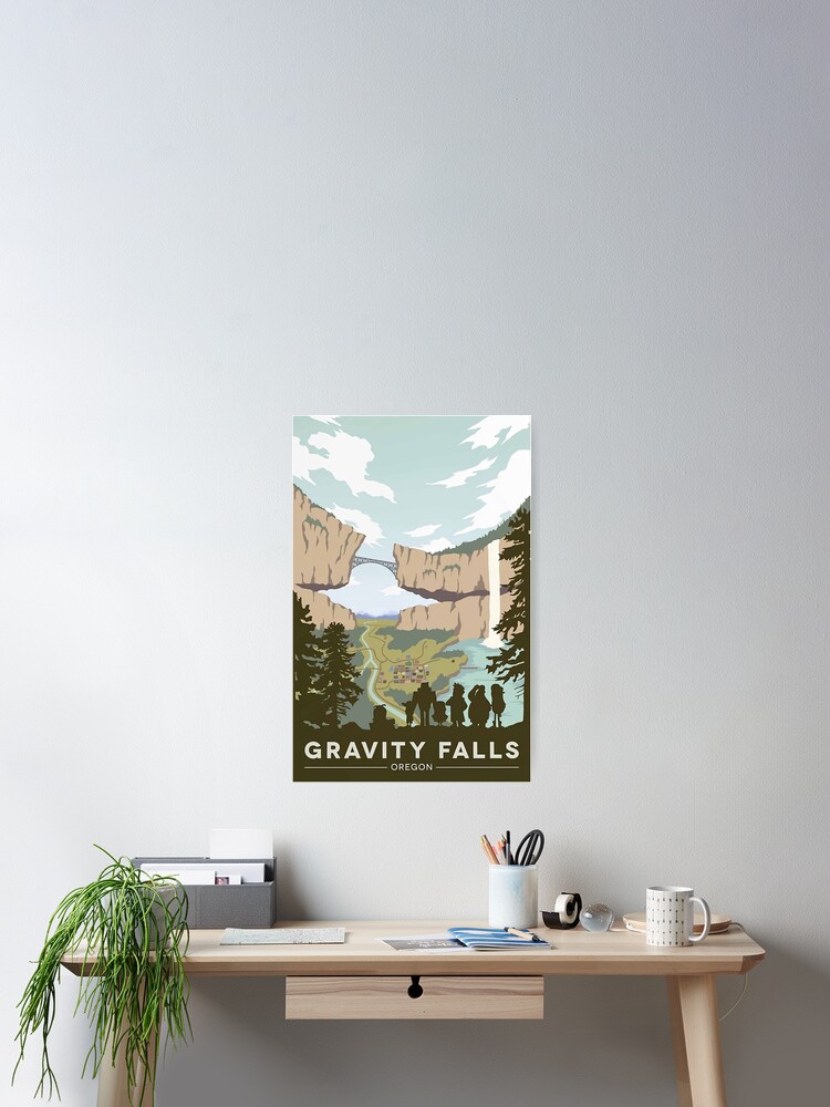 Thumbnail 2 of 3, Poster, Gravity Falls National Park Poster designed and sold by antoinehamm.
